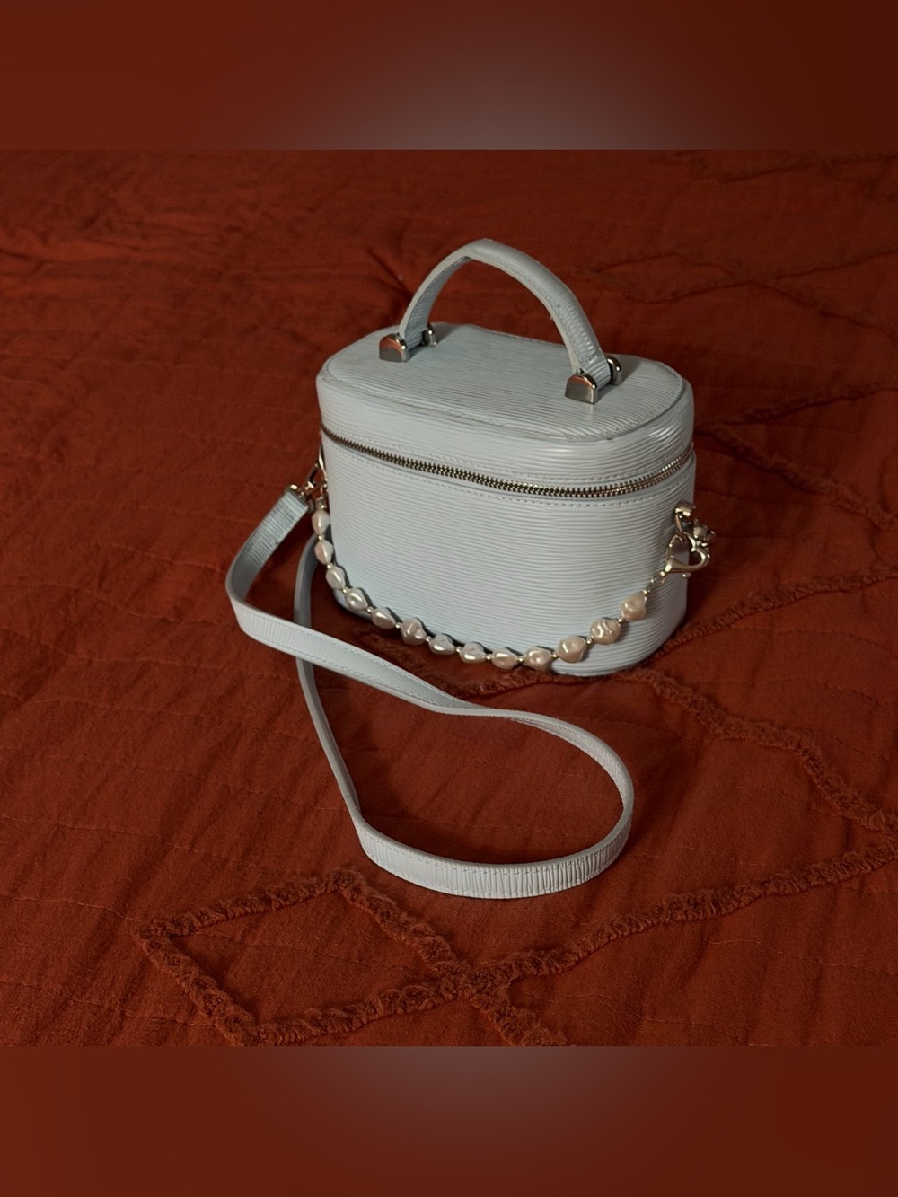 Bloomingdale's Light Blue Crossbody HandBag